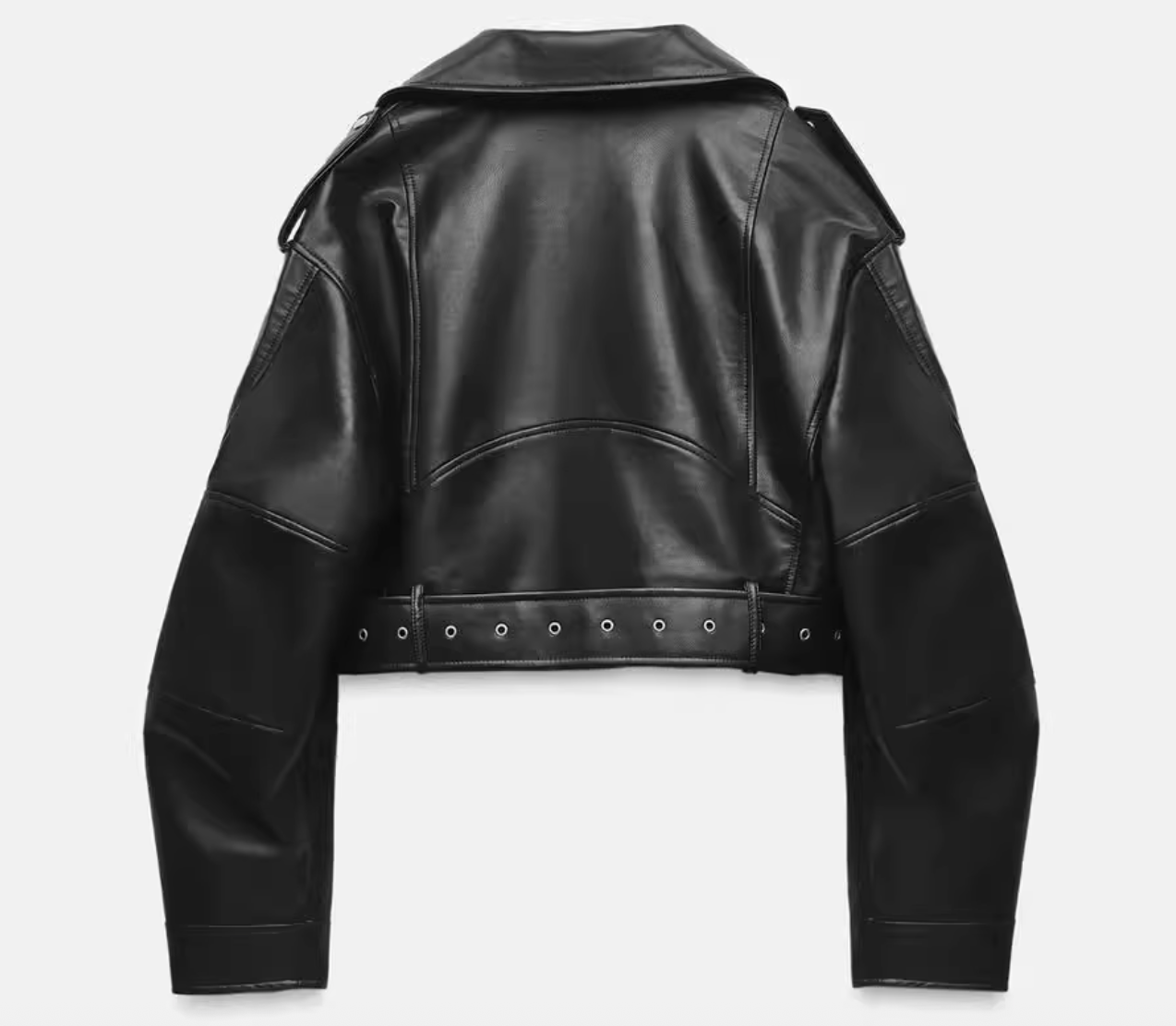 Kurze Lederjacke