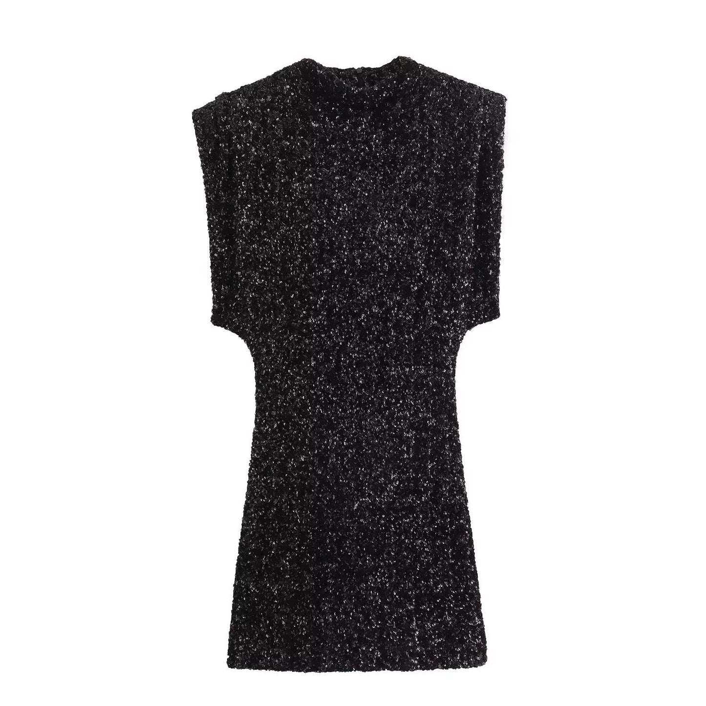 Mini-Kleid mit Glanzdetail