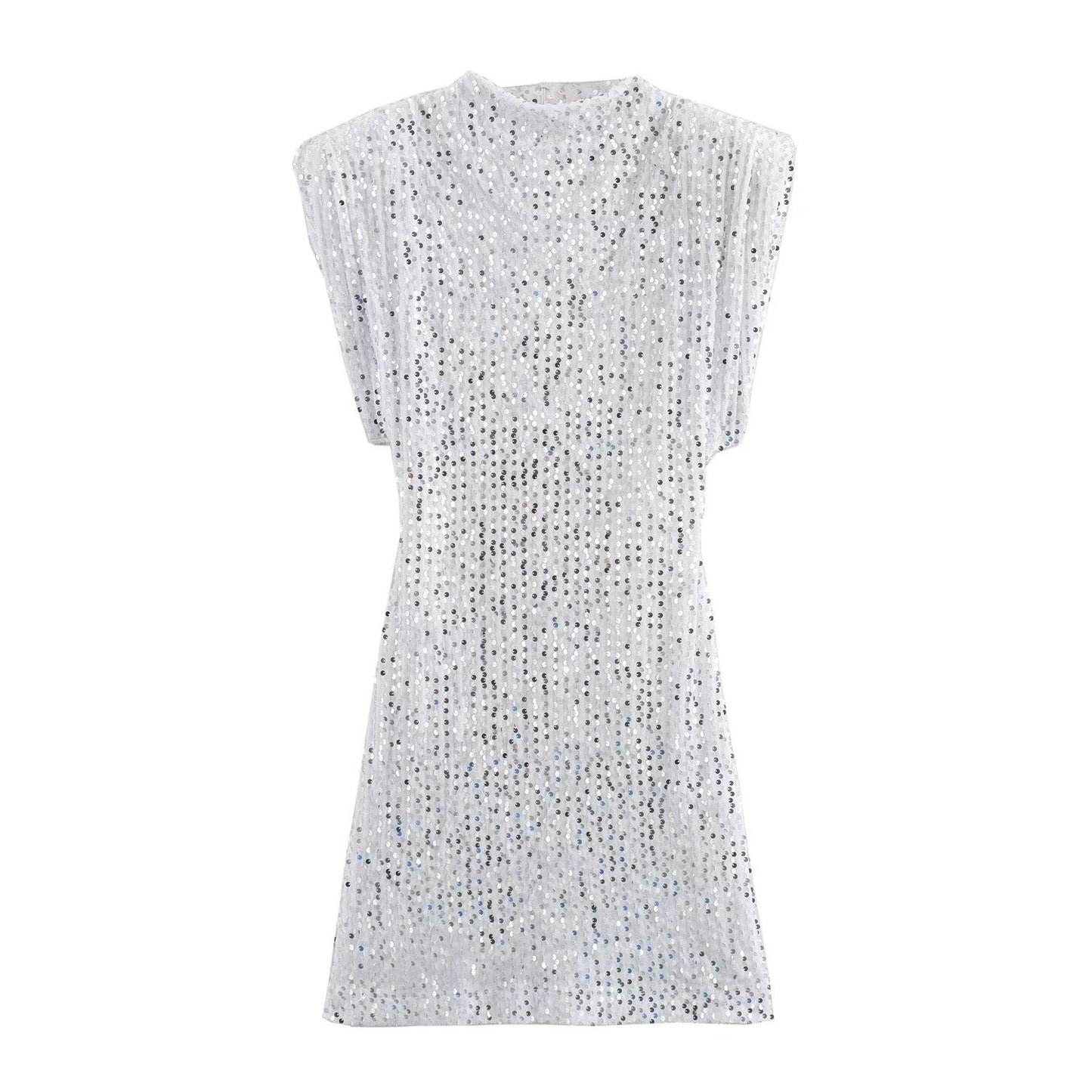 Mini-Kleid mit Glanzdetail