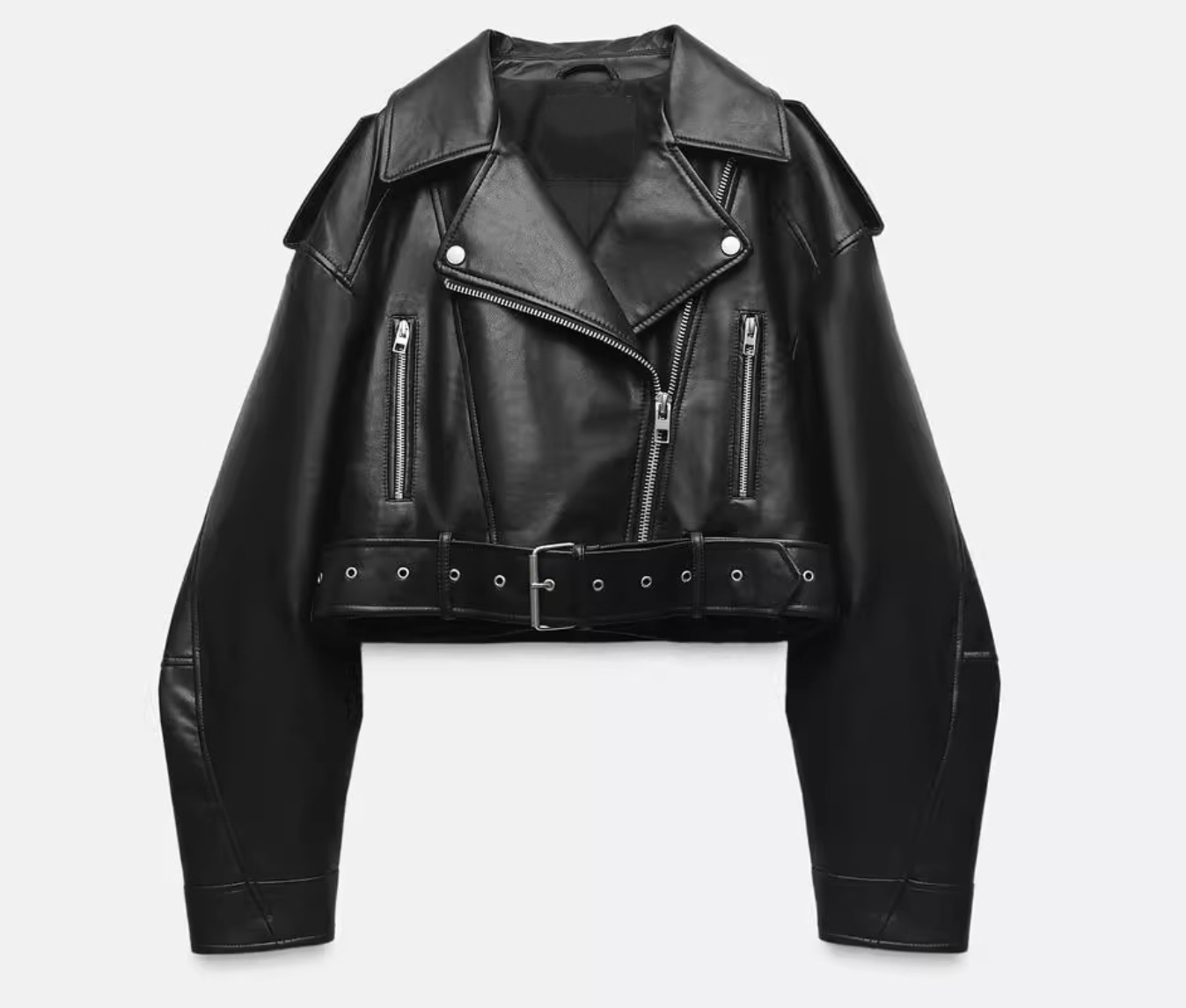 Kurze Lederjacke