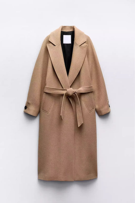 Lunvye Wollmantel Damen