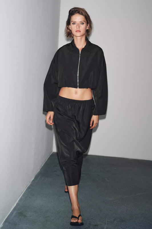 CO-ORD SET mit CROP-TOP Damen