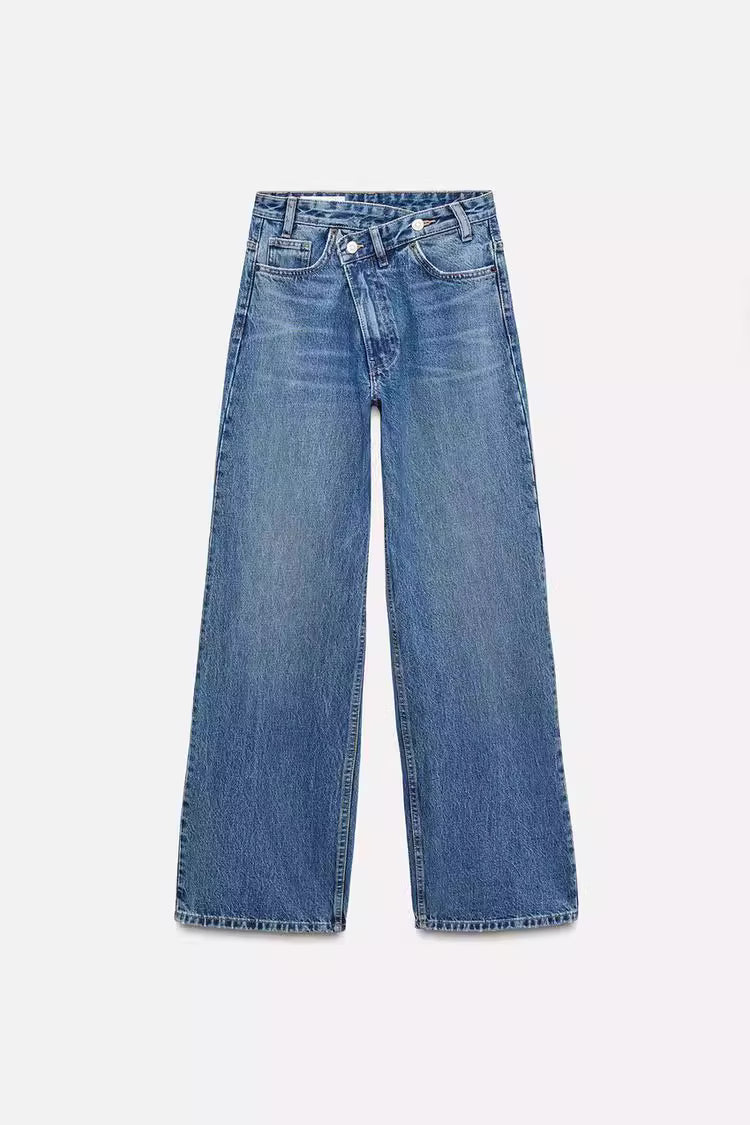 Weitfall Denim Jeans Damen