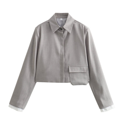 Co-ord Set mit Hemdjacke und Mini-Rock Damen