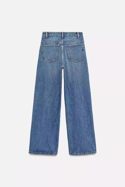 Weitfall Denim Jeans Damen