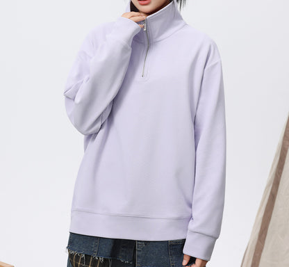 Oversized Half-Zip Sweatshirt