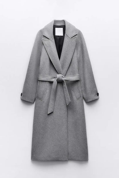 Lunvye Wollmantel Damen