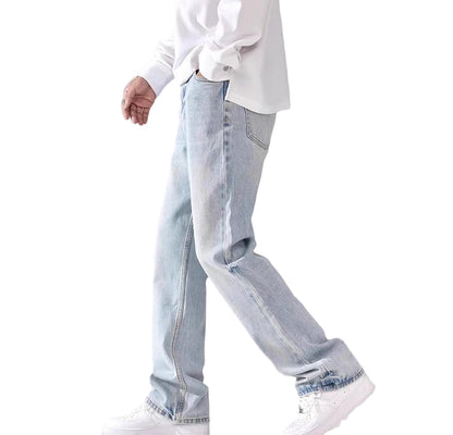 Hellblaue Loose Fit Jeans Herren