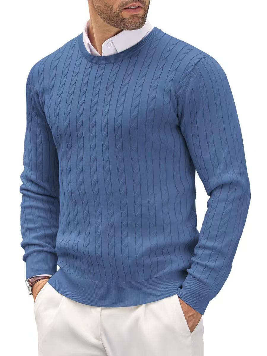 Lunvye Pullover mit Zopfmuster