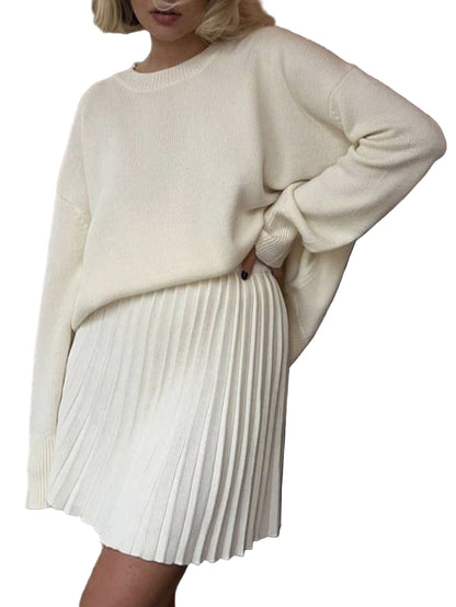 Co-Ord Set mit Oversize Pullover Damen