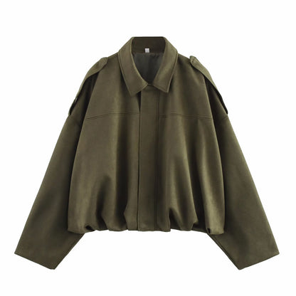 Oversized Bomberjacke mit Ballonärmeln
