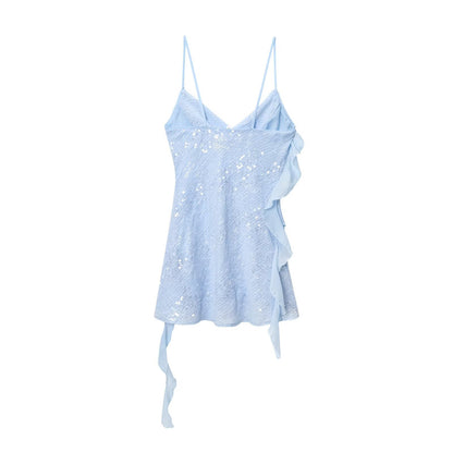 Slipkleid mit Pailletten