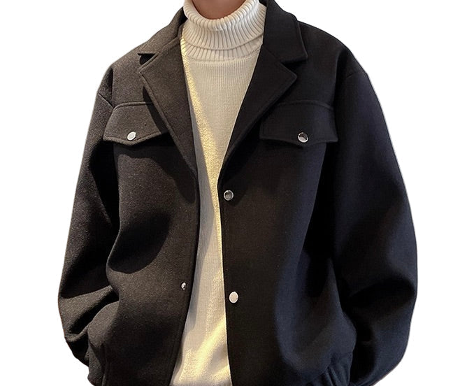 Wool Blend Overshirt Herren