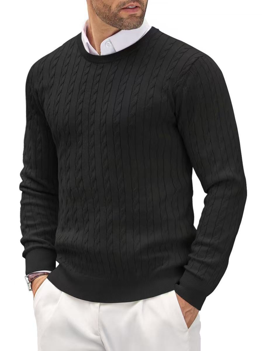 Lunvye Pullover mit Zopfmuster