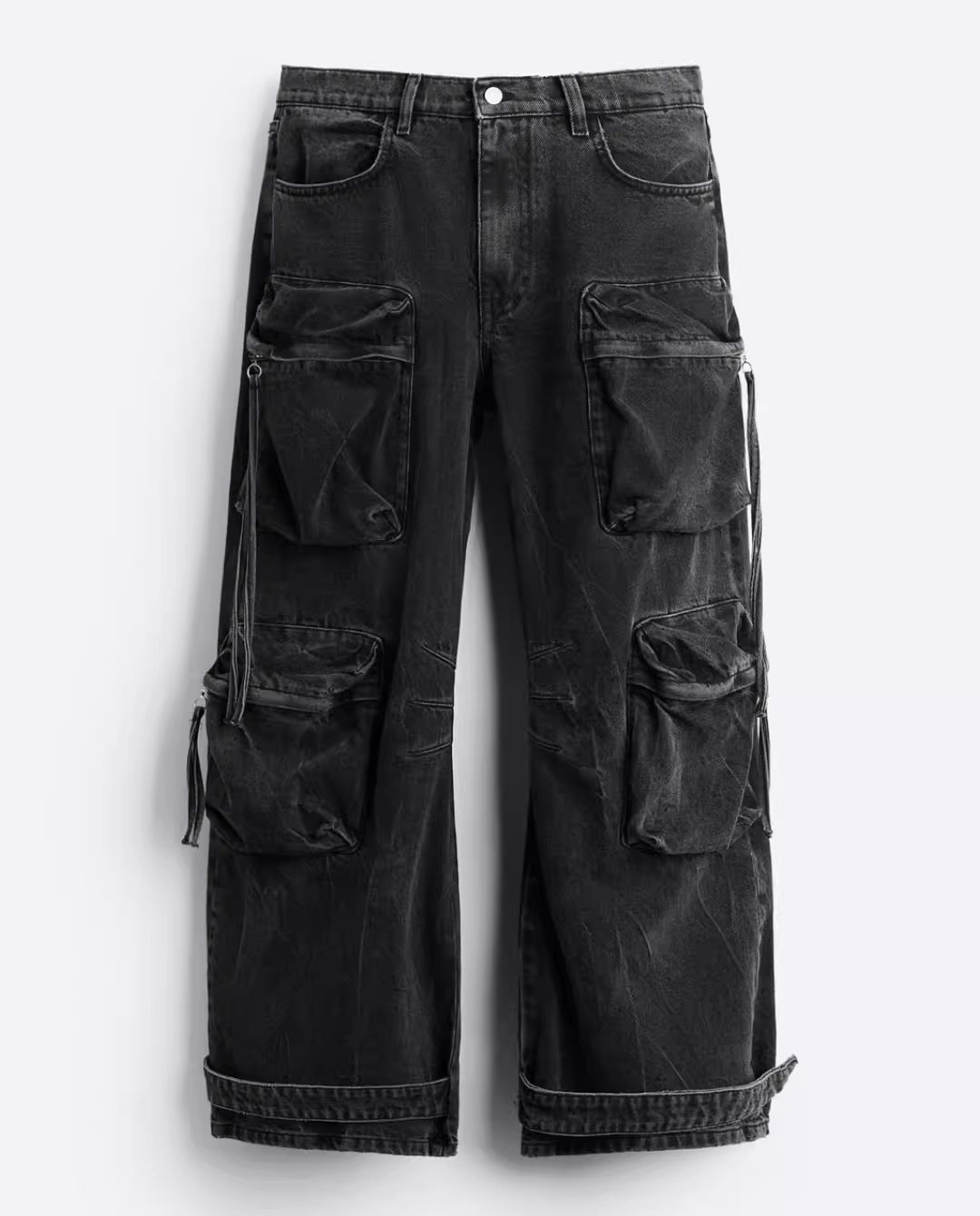 Straight Leg Utility Jeans Herren
