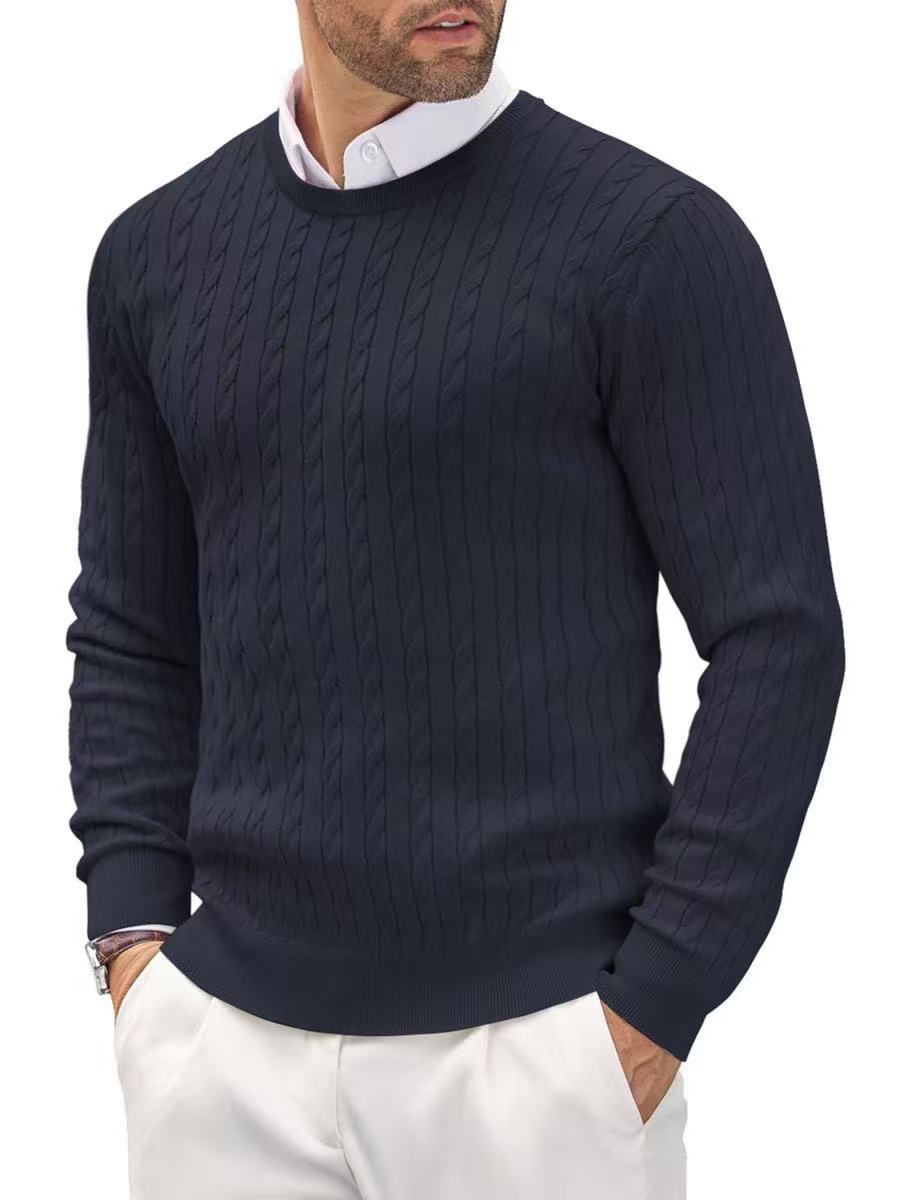 Lunvye Pullover mit Zopfmuster