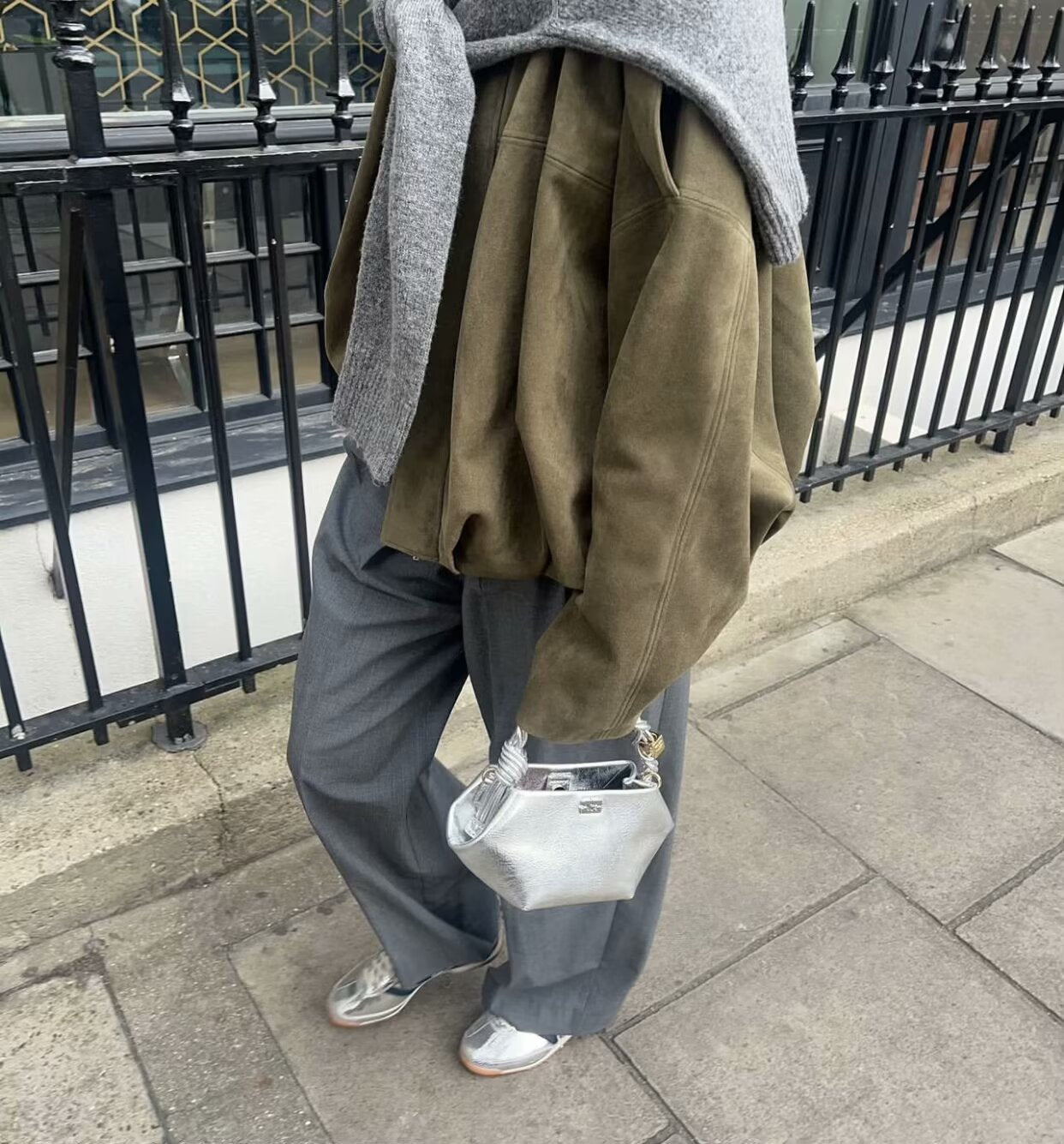 Oversized Bomberjacke mit Ballonärmeln