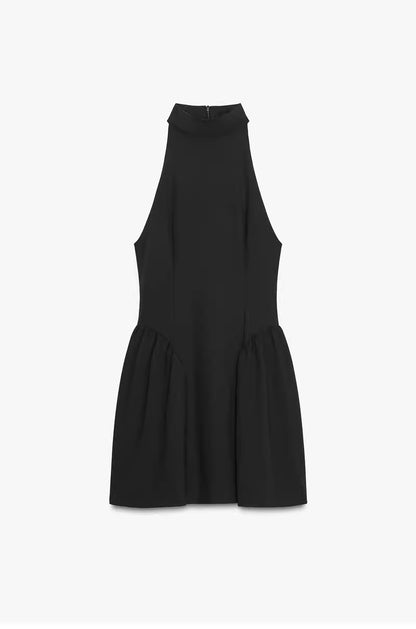 Mini-Kleid mit Drapiertem Effekt