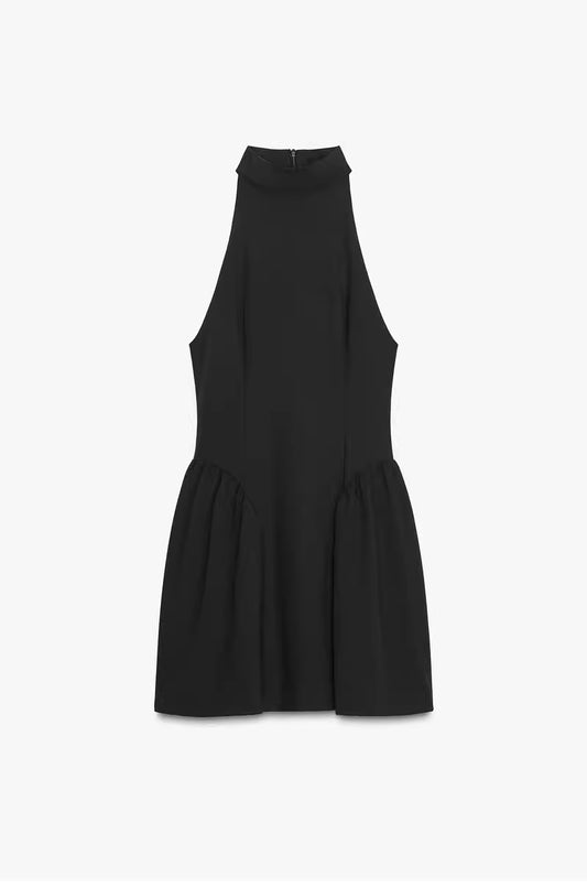 Mini-Kleid mit Drapiertem Effekt