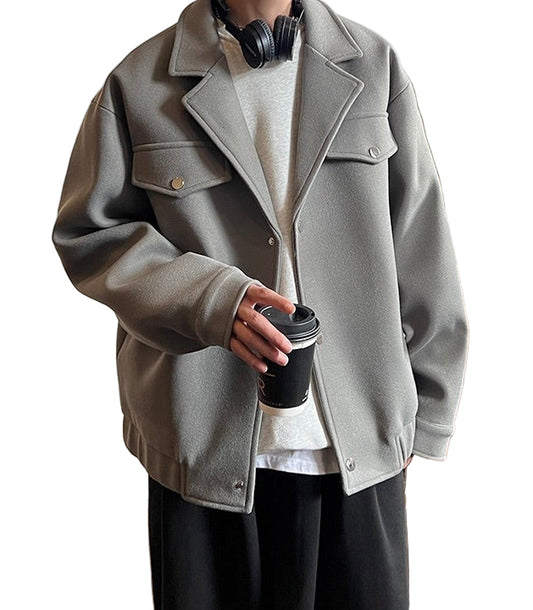 Wool Blend Overshirt Herren