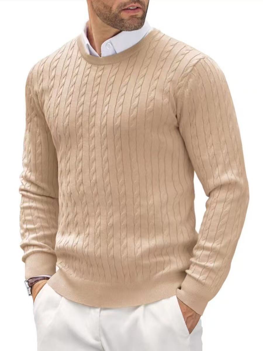 Lunvye Pullover mit Zopfmuster