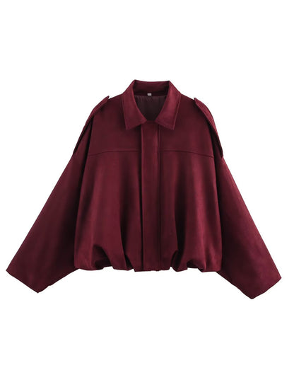 Oversized Bomberjacke mit Ballonärmeln