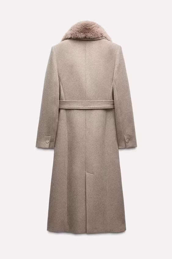 Edelmantel "Cashmere Dream" mit Fellkragen