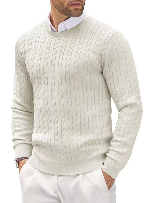 Lunvye Pullover mit Zopfmuster