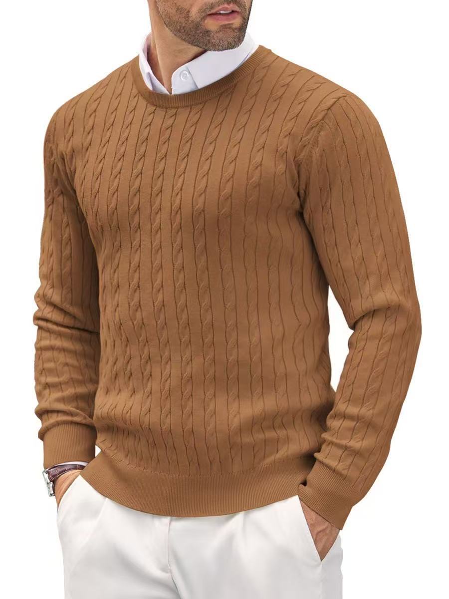 Lunvye Pullover mit Zopfmuster