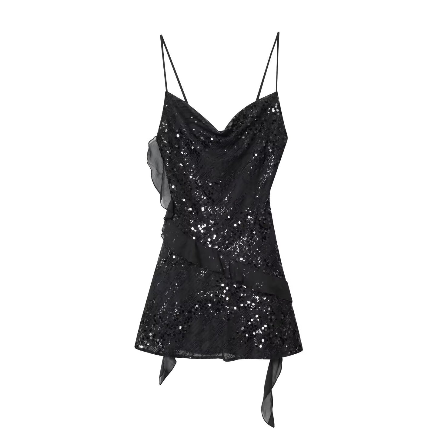 Slipkleid mit Pailletten