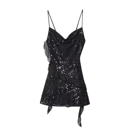 Slipkleid mit Pailletten