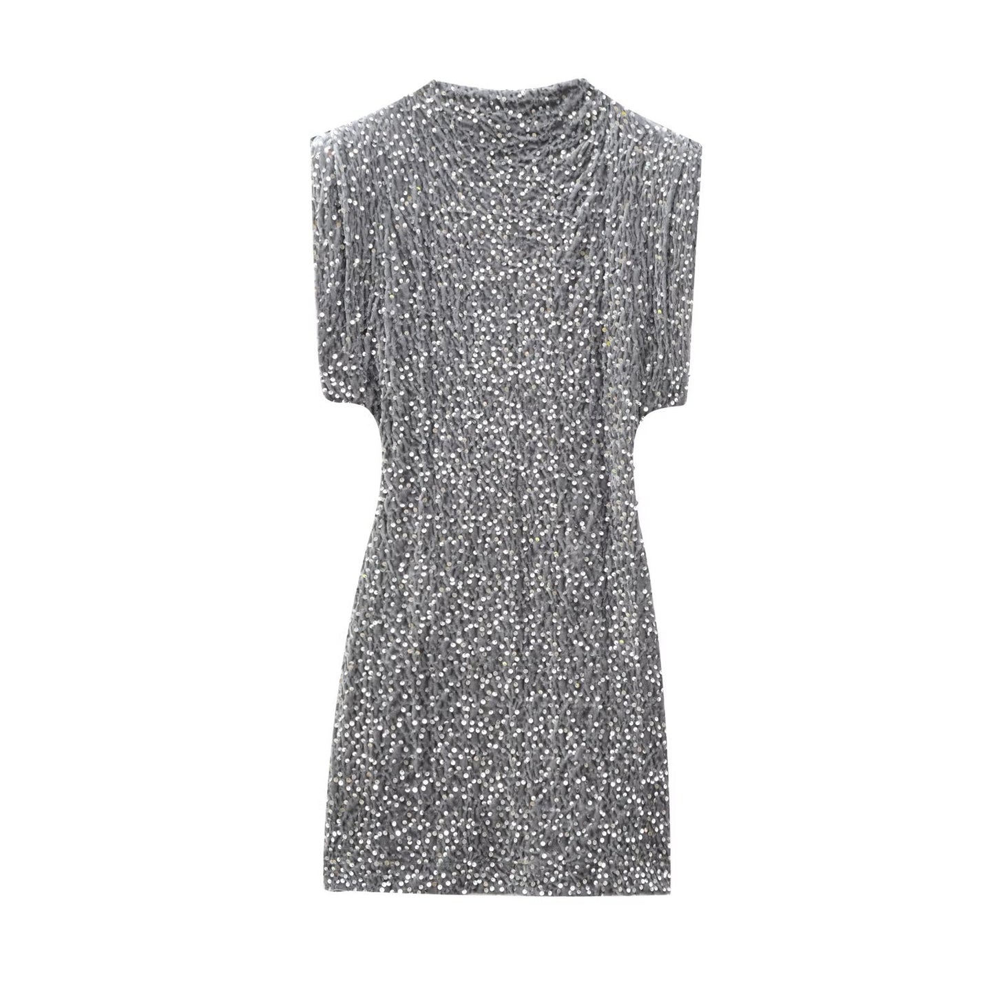 Mini-Kleid mit Glanzdetail
