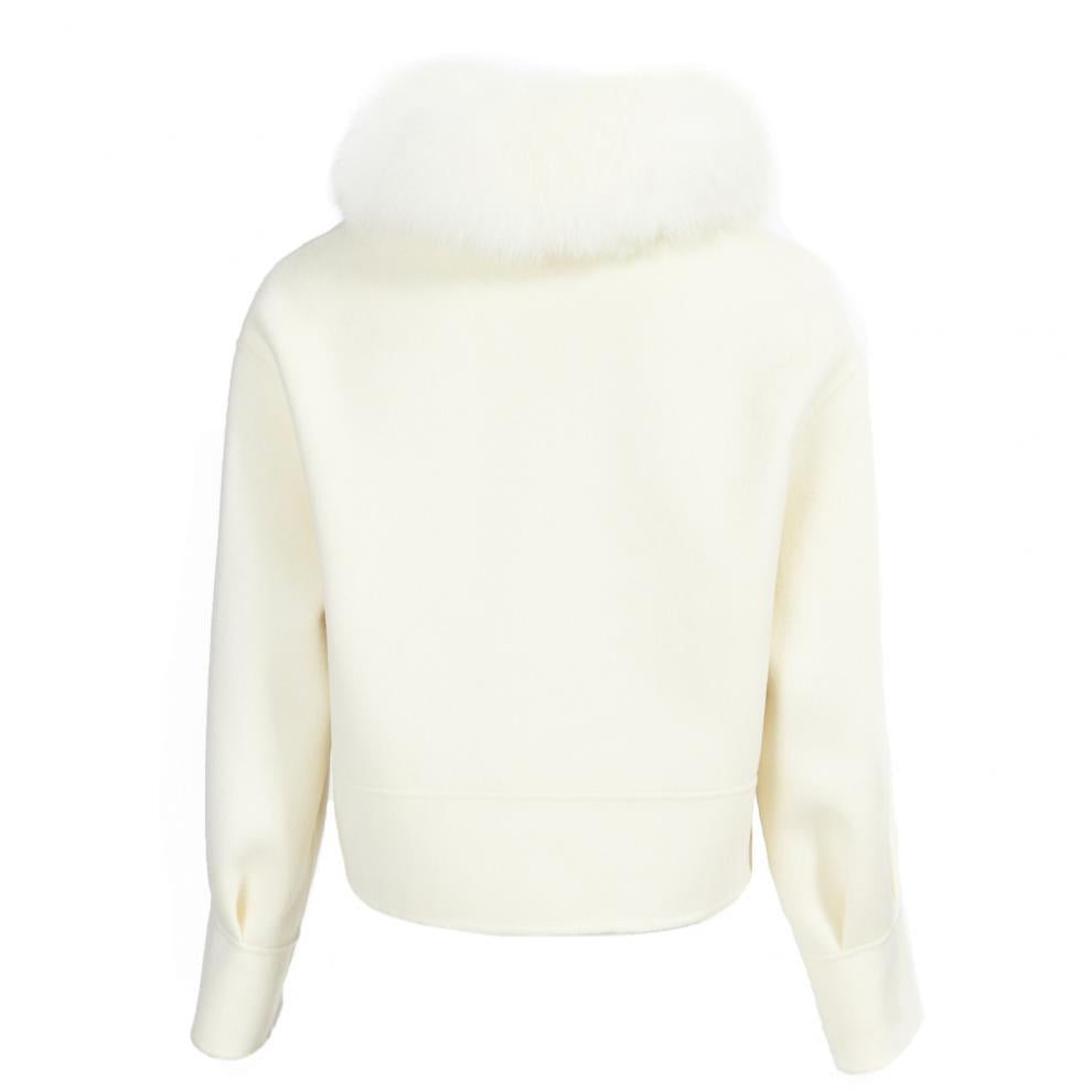 Lunvye Boxy Wool Blend Jacket Damen