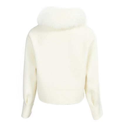 Lunvye Boxy Wool Blend Jacket Damen