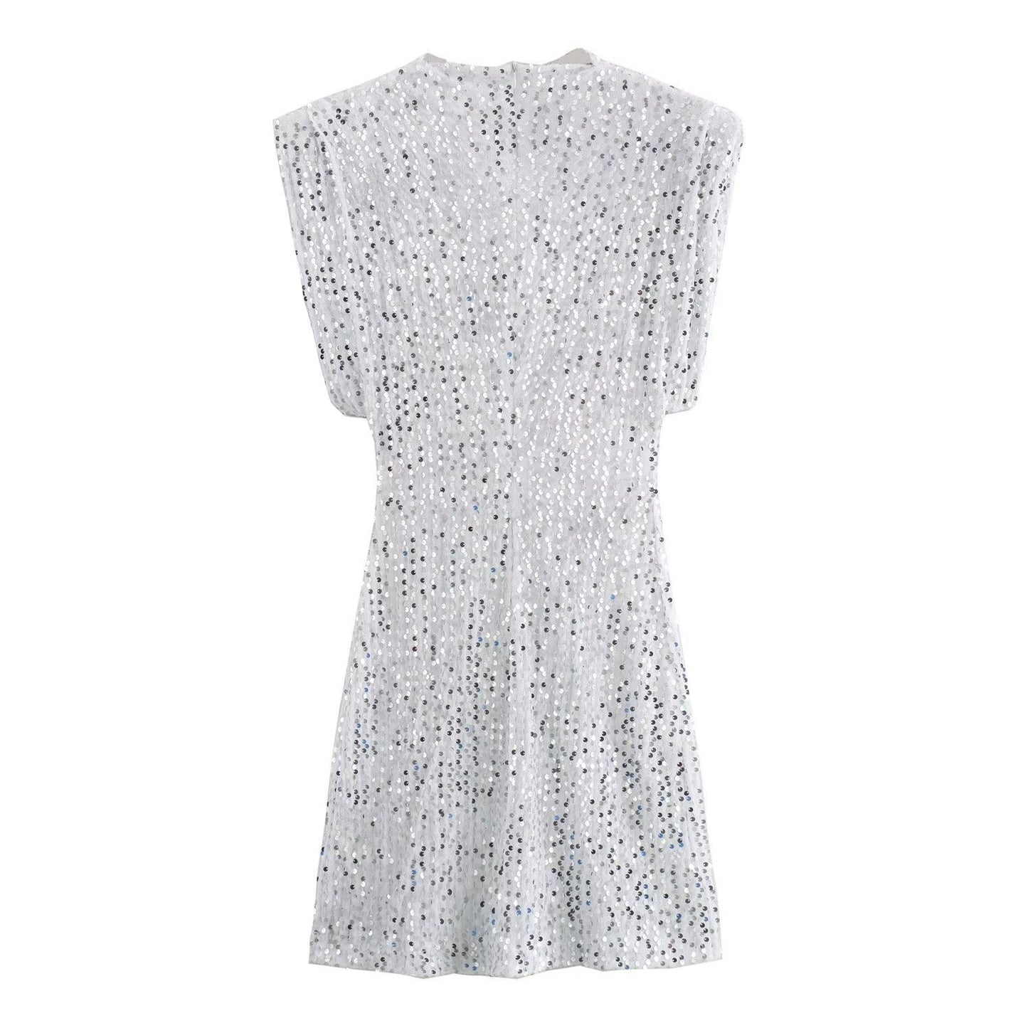 Mini-Kleid mit Glanzdetail