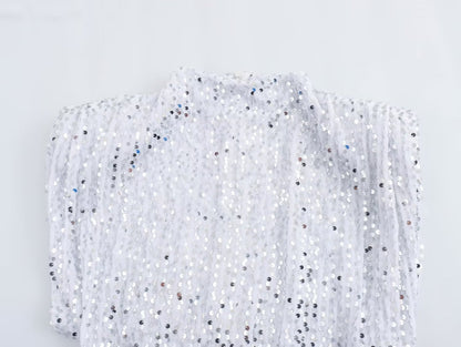 Mini-Kleid mit Glanzdetail