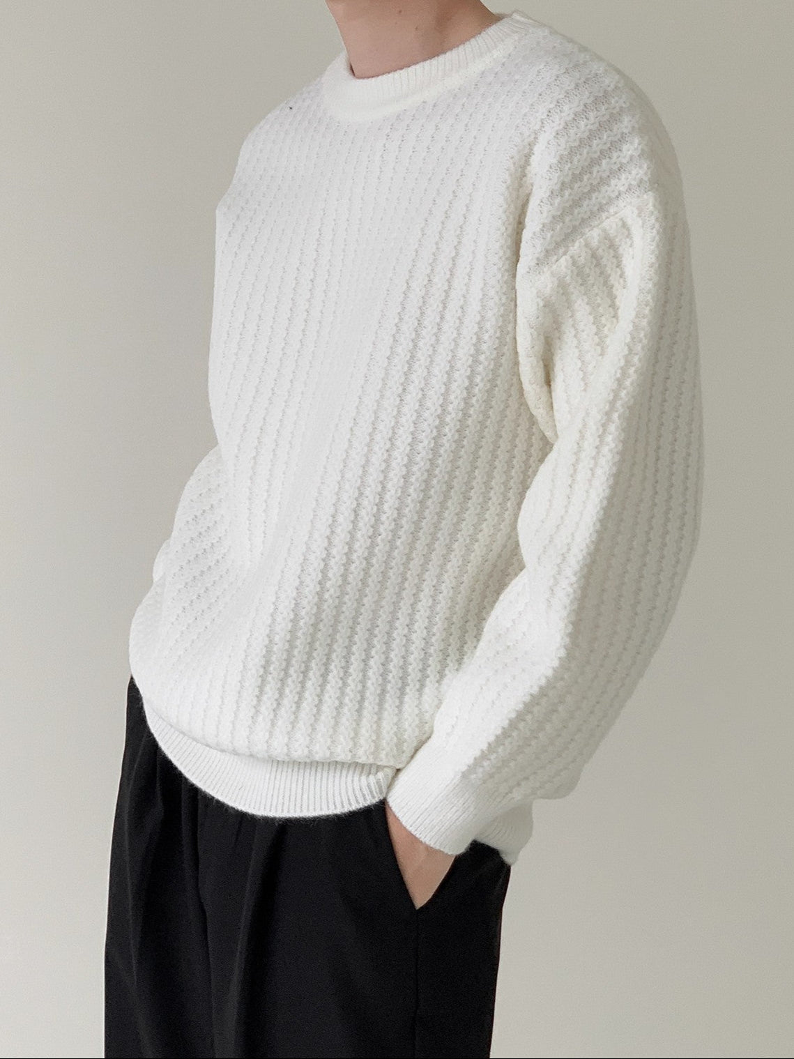 Relaxed Fit Strick-Sweater