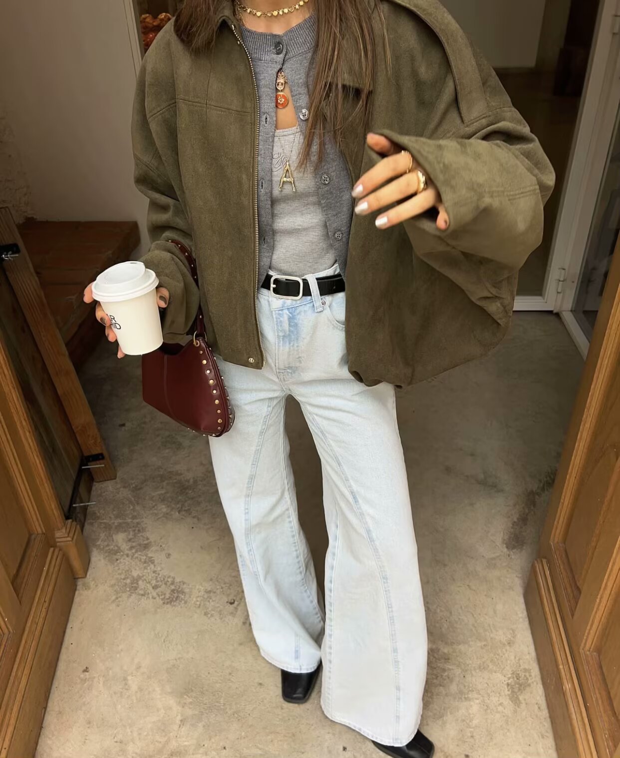 Oversized Bomberjacke mit Ballonärmeln